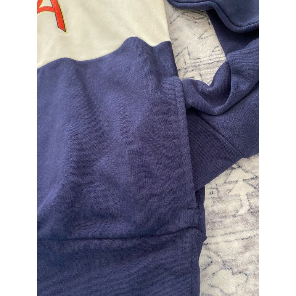 Disney Womens XL Stitch Quarter Zip Sweatshirt BoxLunch Exclusive Lilo Navy Blue - Picture 5 of 8